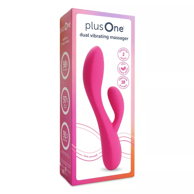 plusOne Dual Vibrating Massager at Spencer's