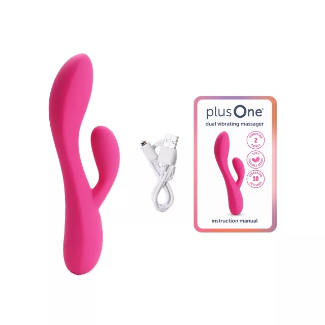 plusOne Dual Vibrating Massager at Spencer's