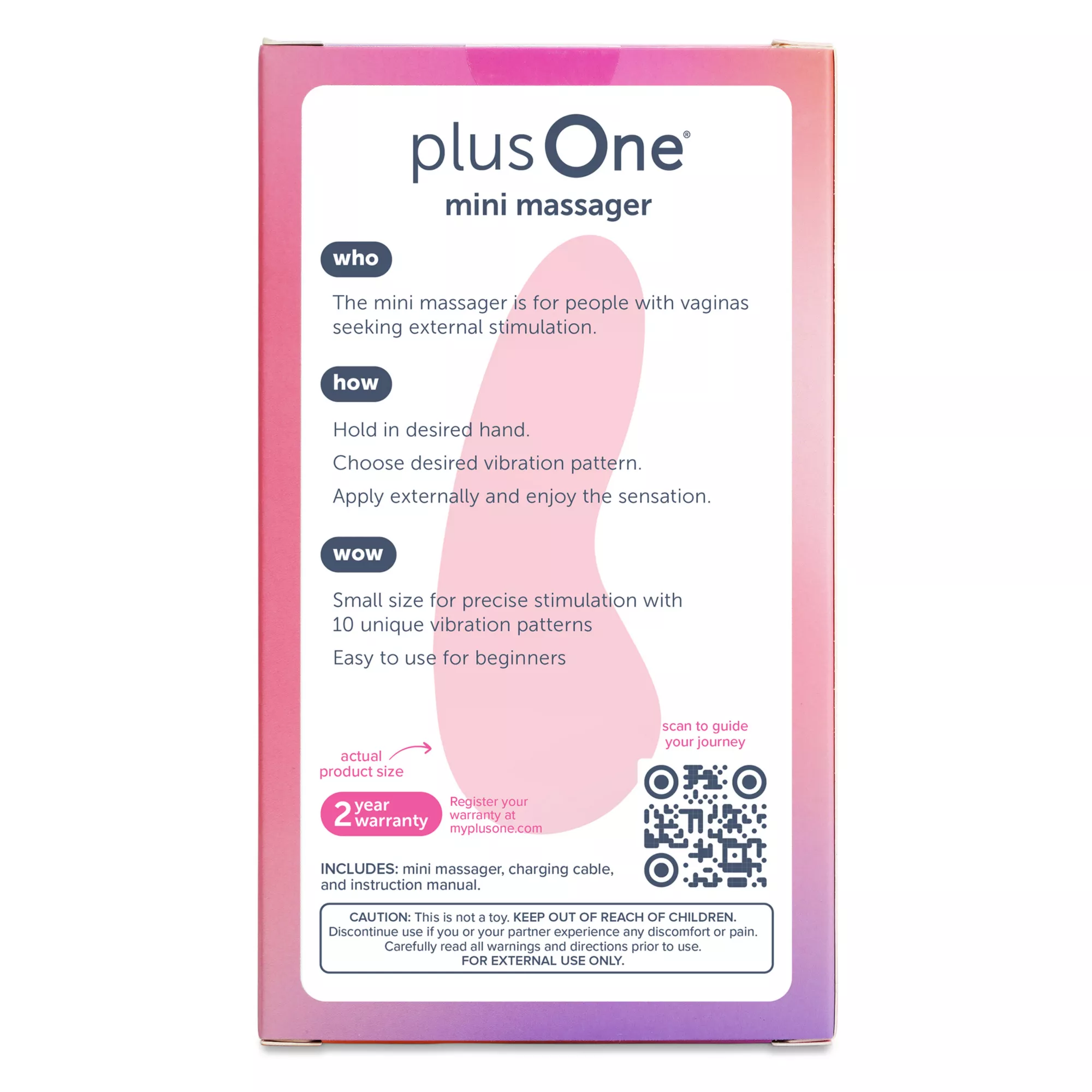plusOne Mini Massager at Spencer's