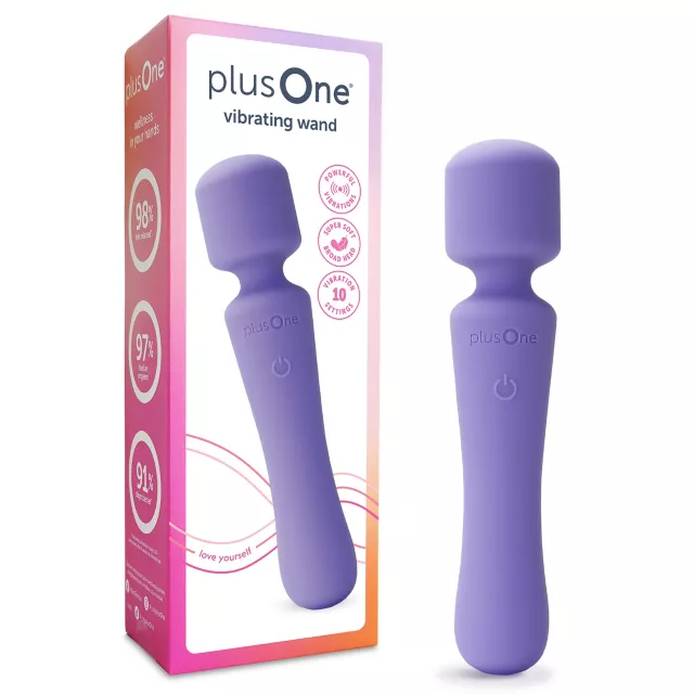 plusOne Vibrating Wand Purple