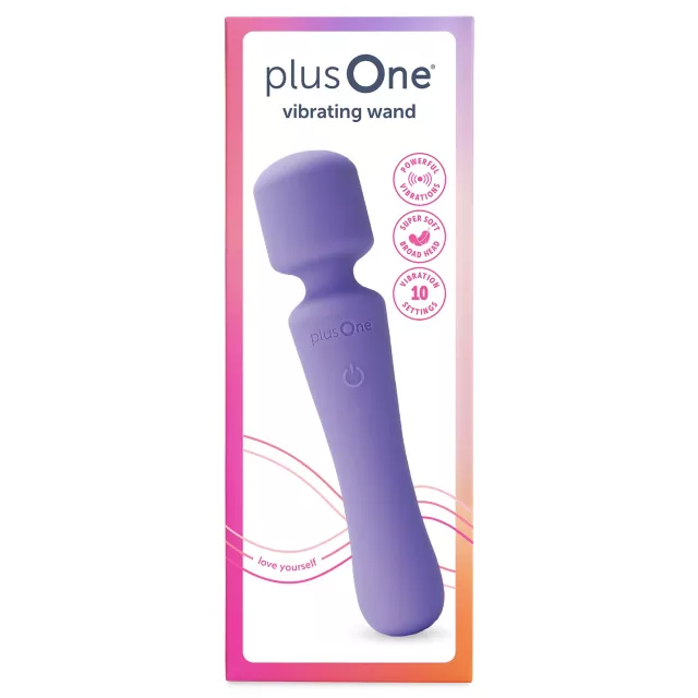 plusOne Vibrating Wand Purple