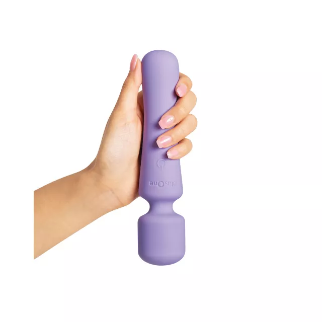 plusOne Vibrating Wand Purple at Spencer's