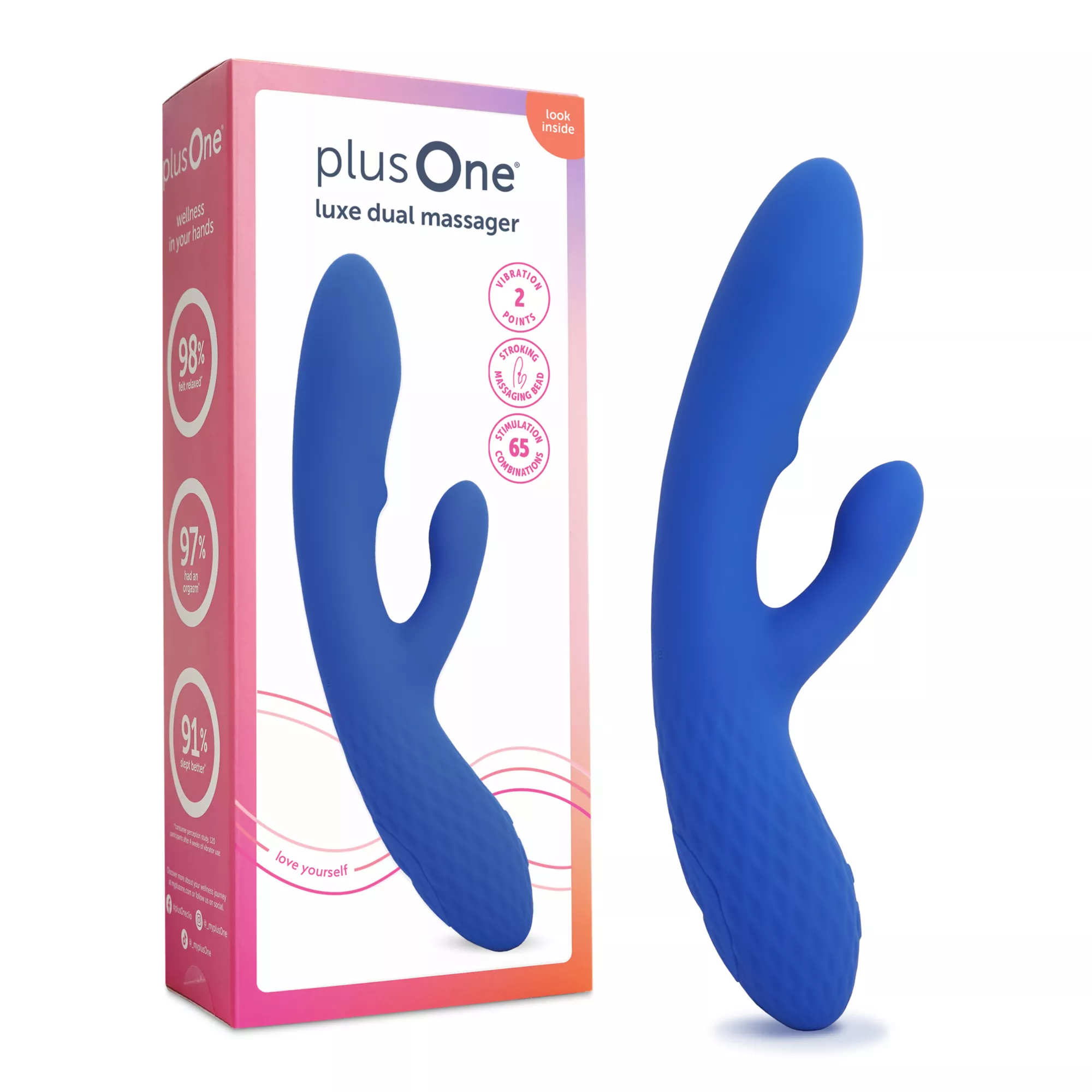 plusOne Luxe Dual Massager at Spencer's