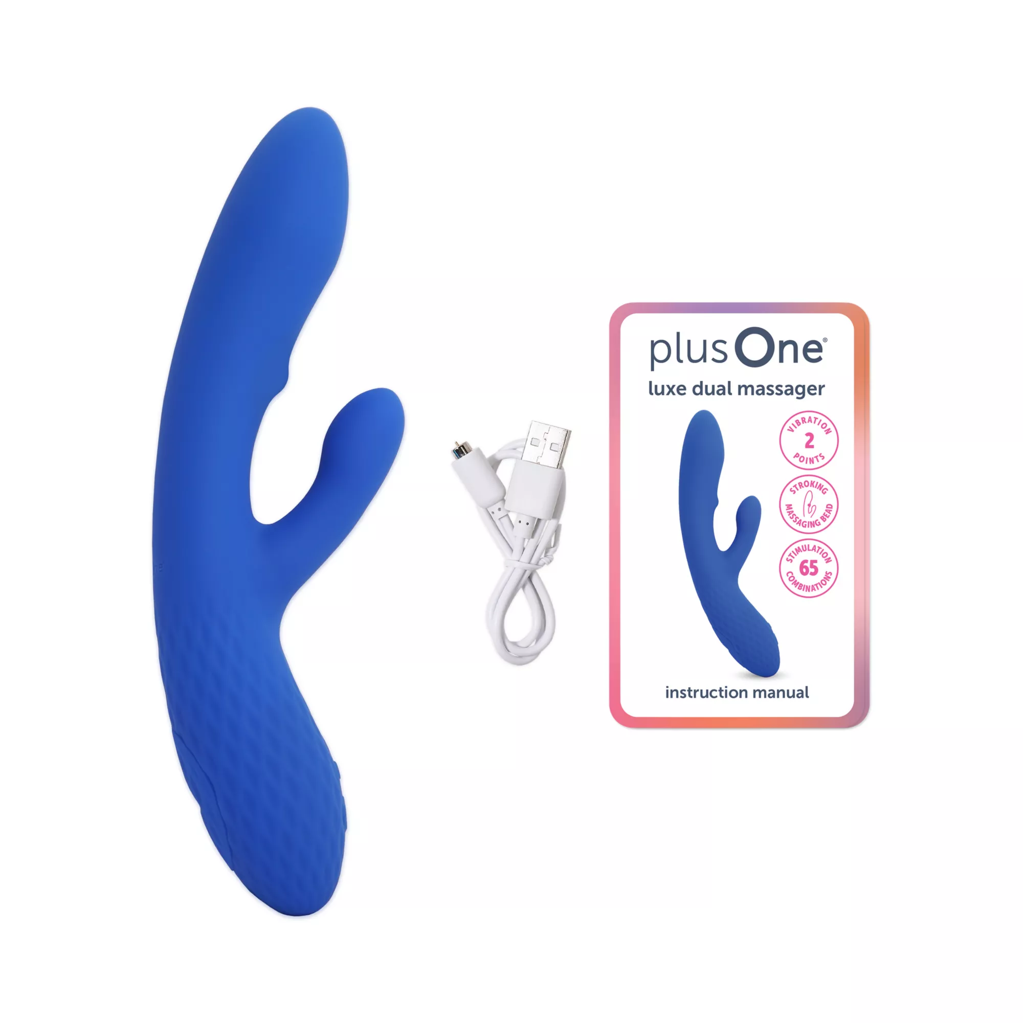 plusOne Luxe Dual Massager at Spencer's