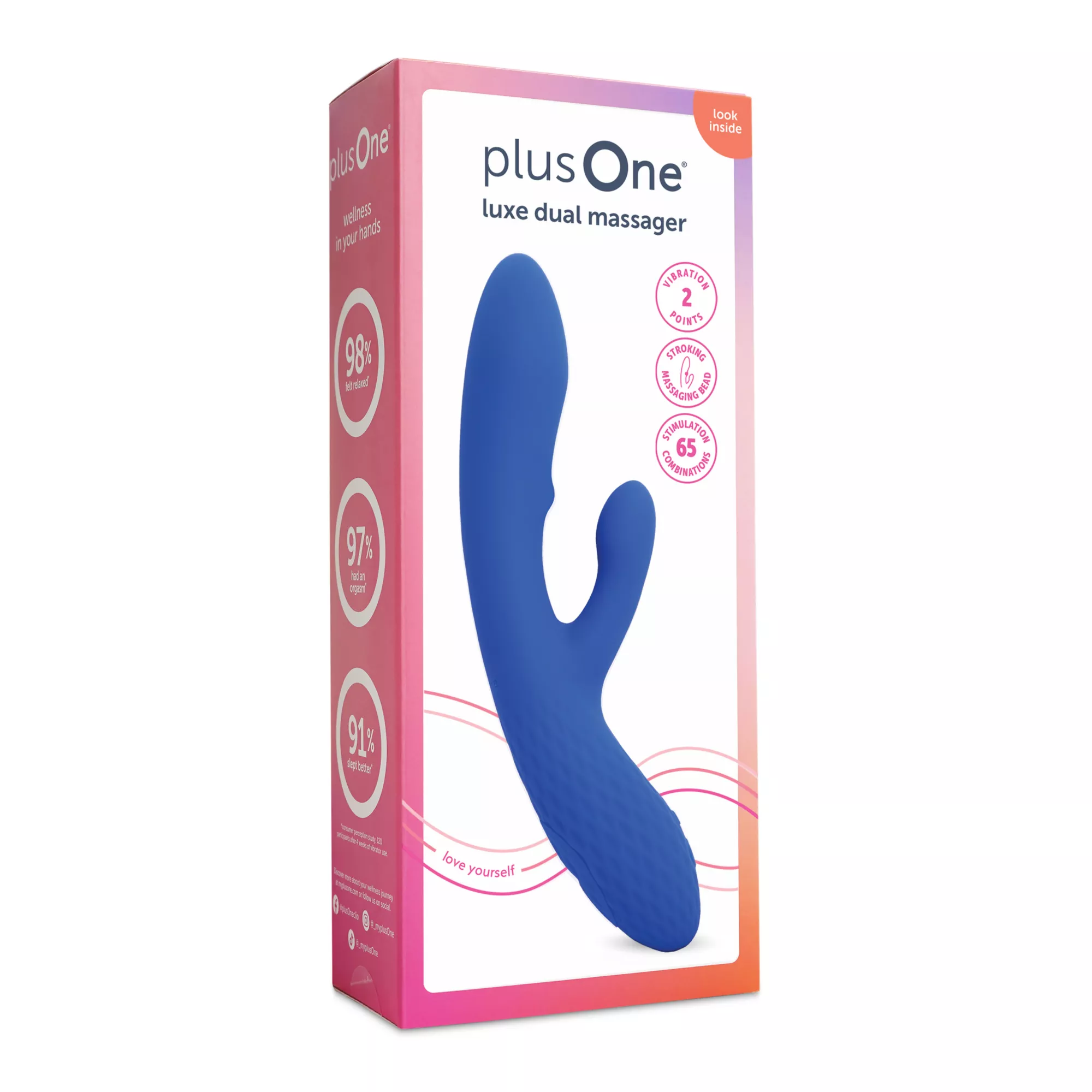 plusOne Luxe Dual Massager at Spencer's