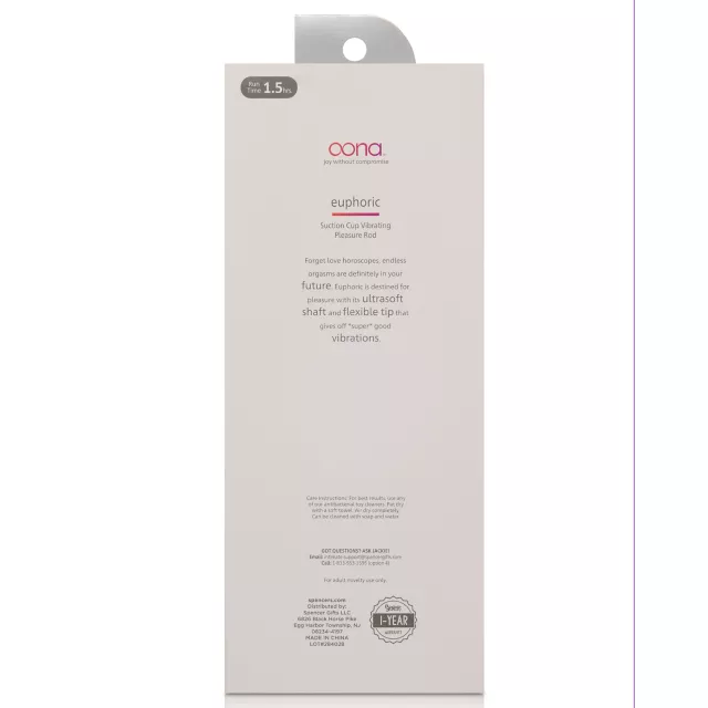 Oona Euphoric Suction Cup Vibrating Pleasure Rod at Spencer's
