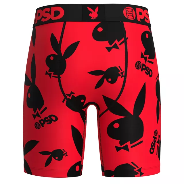 PSD Playboy Red and Black Boxer Briefs at Spencer's