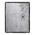 Spider Web Reversible Ruffle Fleece Blanket at Spencer's