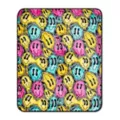 Trippy Smiley Face Reversible Fleece Blanket at Spencer's