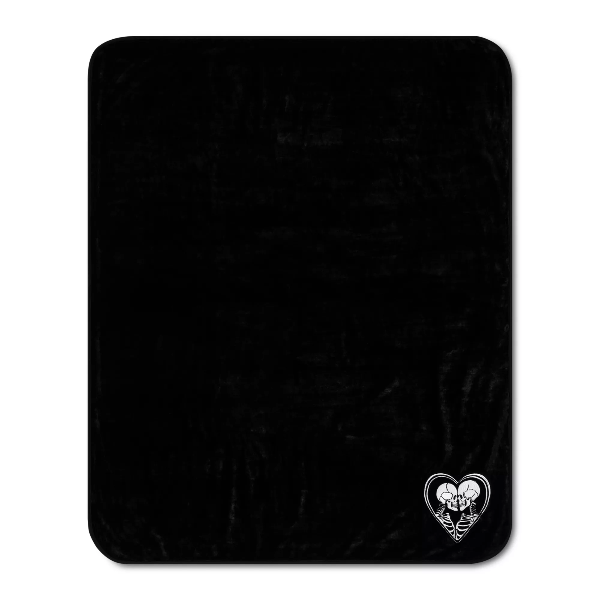 Skeleton Lovers Reversible Fleece Blanket at Spencer's