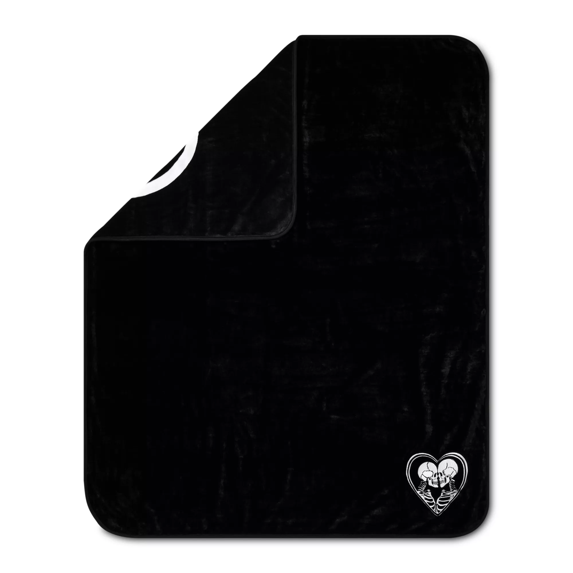 Skeleton Lovers Reversible Fleece Blanket at Spencer's