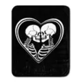 Skeleton Lovers Reversible Fleece Blanket at Spencer's