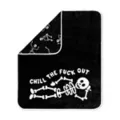Chill Skeleton Reversible Fleece Blanket at Spencer's