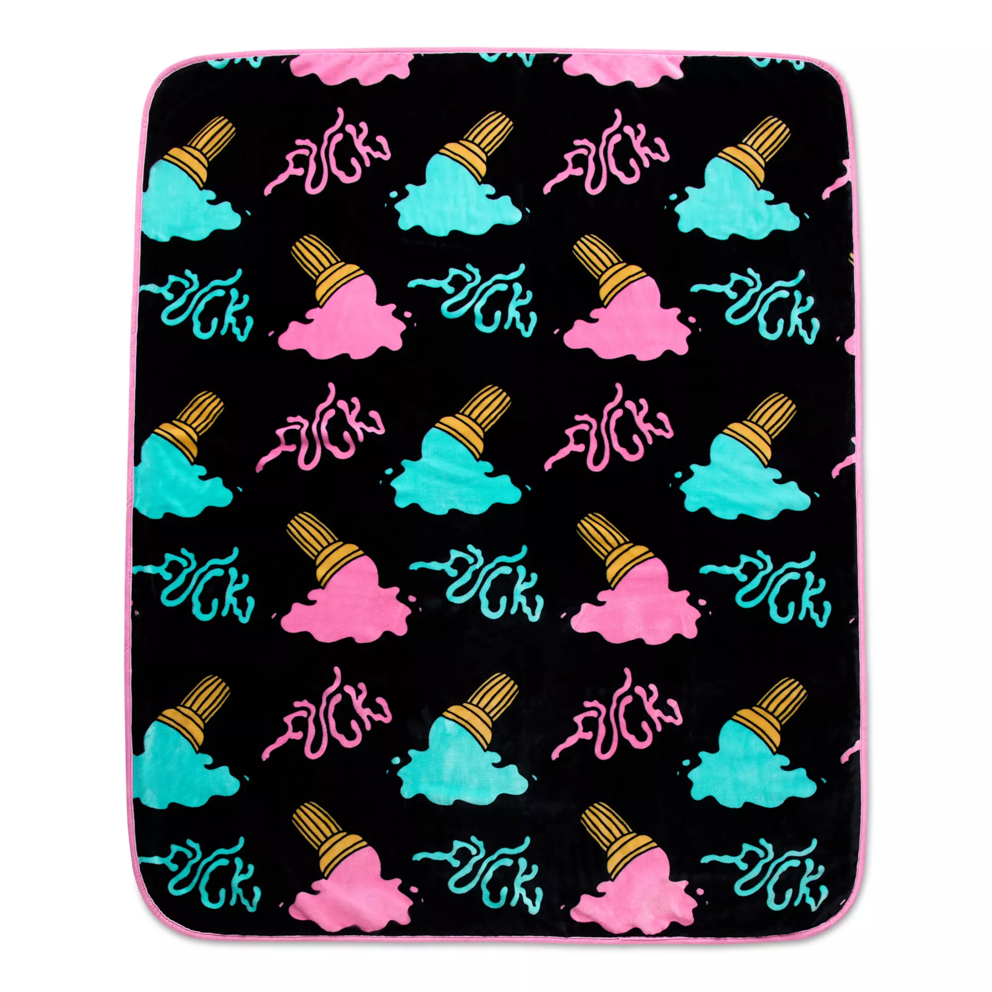Melted Ice Cream Reversible Fleece Blanket at Spencer's