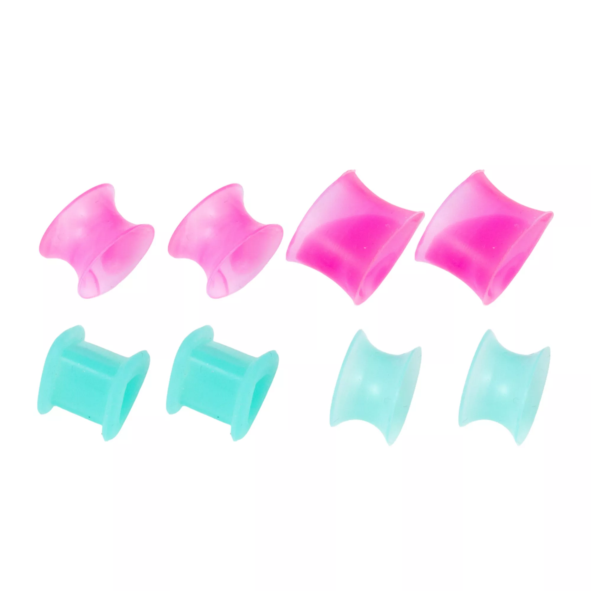 Multi-Pack Silicone Teardrop and Round Tunnels - 4 Pair at Spencer's