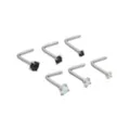 Multi-Pack Prong Black CZ L-Bend Nose Rings 6 Pack - 20 Gauge at Spencer's