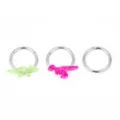 Multi-Pack Dinosaur Hinged Septum Rings 3 Pack - 16 Gauge at Spencer's