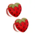 Strawberry Glass Plugs at Spencer's