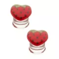Strawberry Glass Plugs at Spencer's