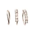 Multi-Pack CZ Hoop Nose Rings 3 Pack - 20 Gauge at Spencer's