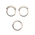 Multi-Pack CZ Hoop Nose Rings 3 Pack - 20 Gauge at Spencer's