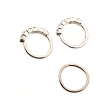 Multi-Pack CZ Hoop Nose Rings 3 Pack - 20 Gauge at Spencer's