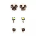 Multi-Pack Skull and Gem Basic Nose Pins 6 Pack - 20 Gauge at Spencer's