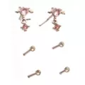 Multi-Pack Lovestruck Heart Dangle and Basic Nose Pins 6 Pack - 20 Gauge at Spencer's