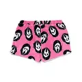 Pink Ghost Face Plush Lounge Shorts at Spencer's