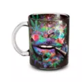 Trippy Lips Glass Coffee Mug - 15 oz. at Spencer's
