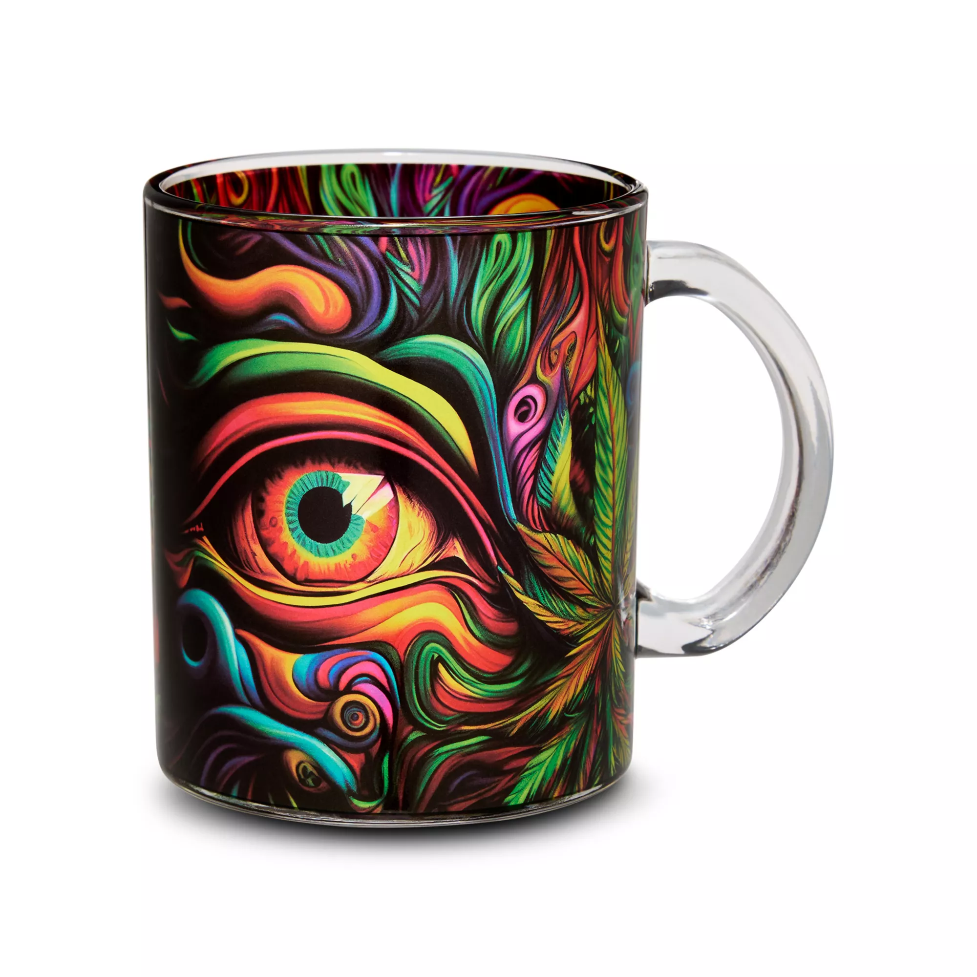 Trippy Eyes Glass Coffee Mug - 15 oz. at Spencer's