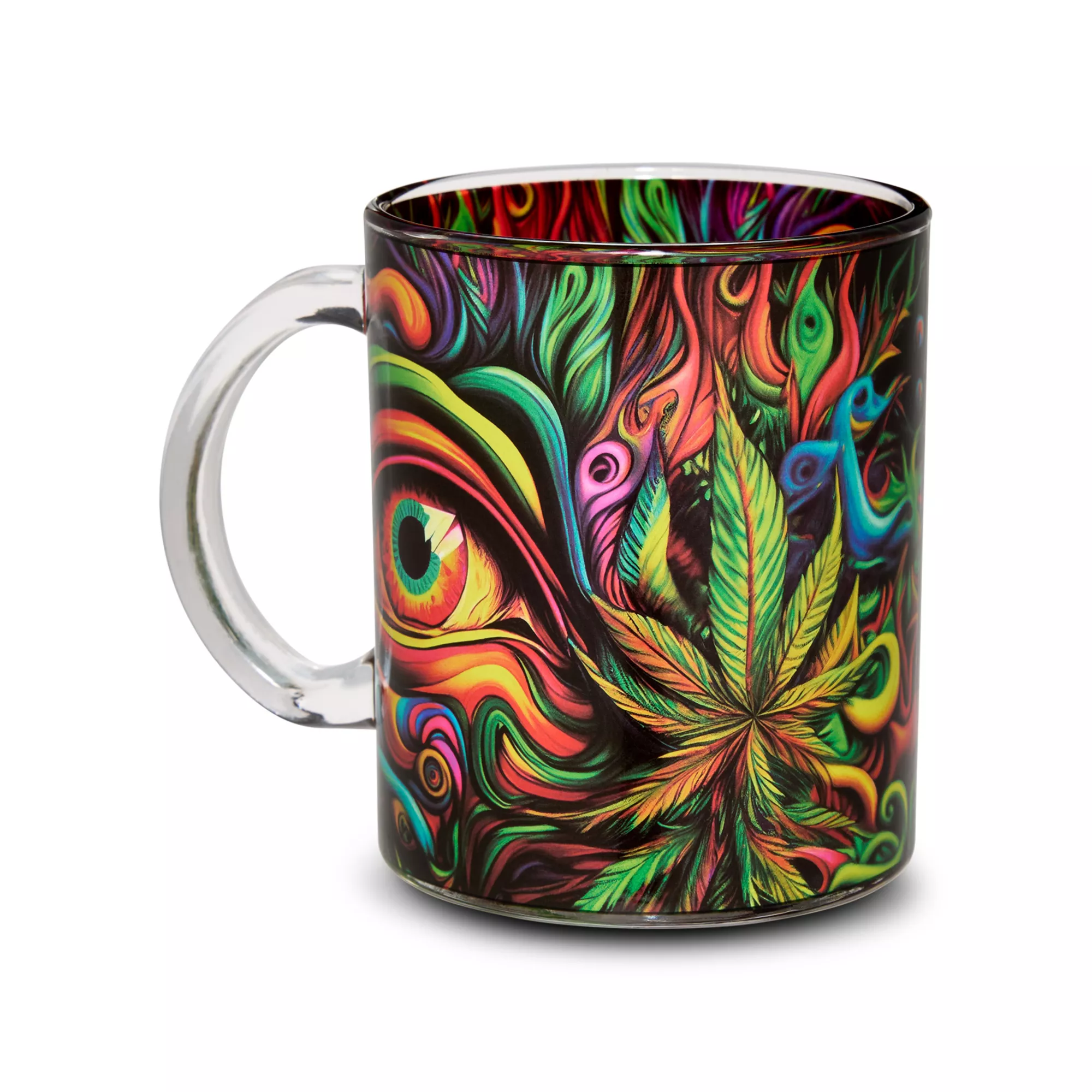 Trippy Eyes Glass Coffee Mug - 15 oz. at Spencer's