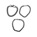 Multi-Pack Silvertone Chain Bracelets - 3 Pack at Spencer's
