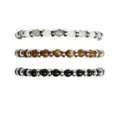 Multi-Pack Black White and Brown Beaded Bracelets - 3 Pack at Spencer's