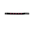 Black and Pink Spiked Leather Cuff Bracelet at Spencer's
