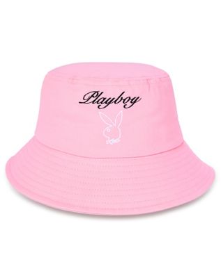 PINK PLAYBOY BUCKET HAT Spoiled Y2K Pink Playboy Rhinestone Bucket | Mercari main image 2
