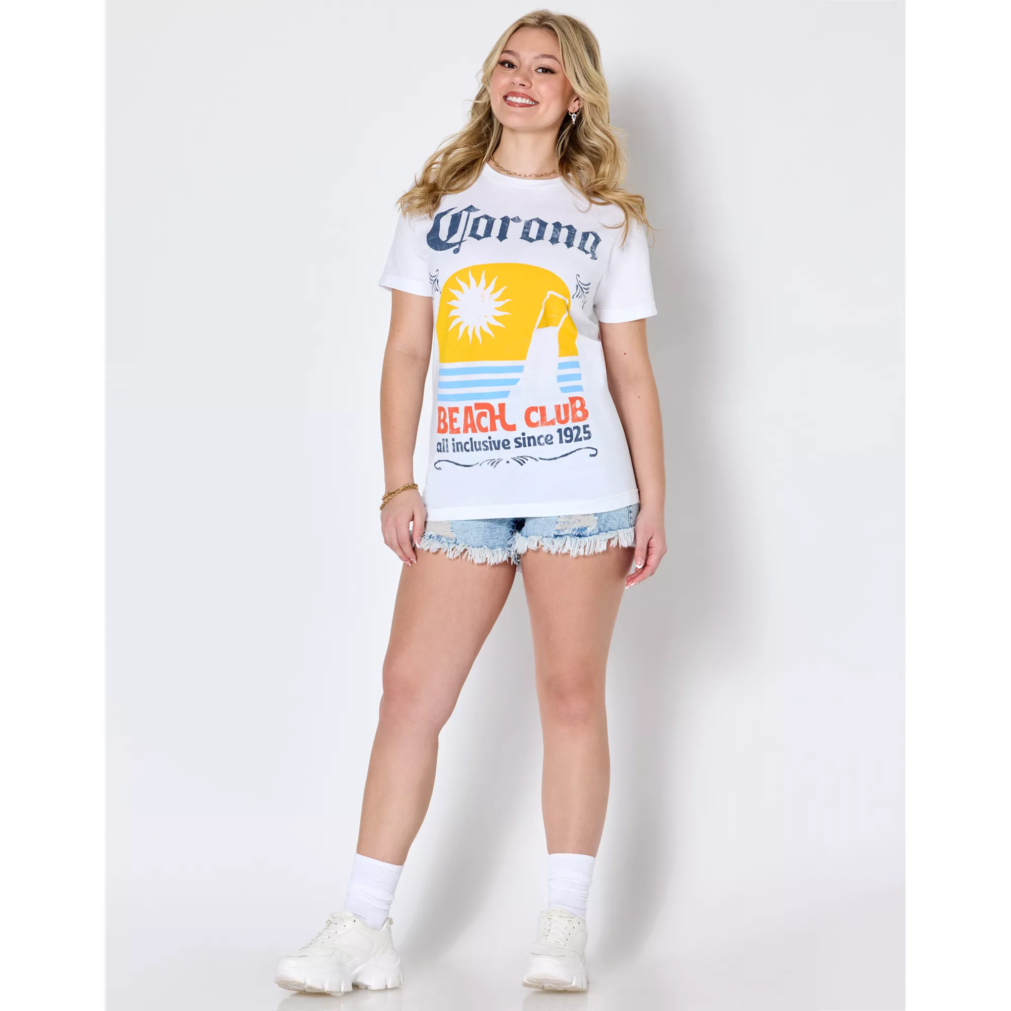 Corona Sunset Beach Club T Shirt at Spencer's