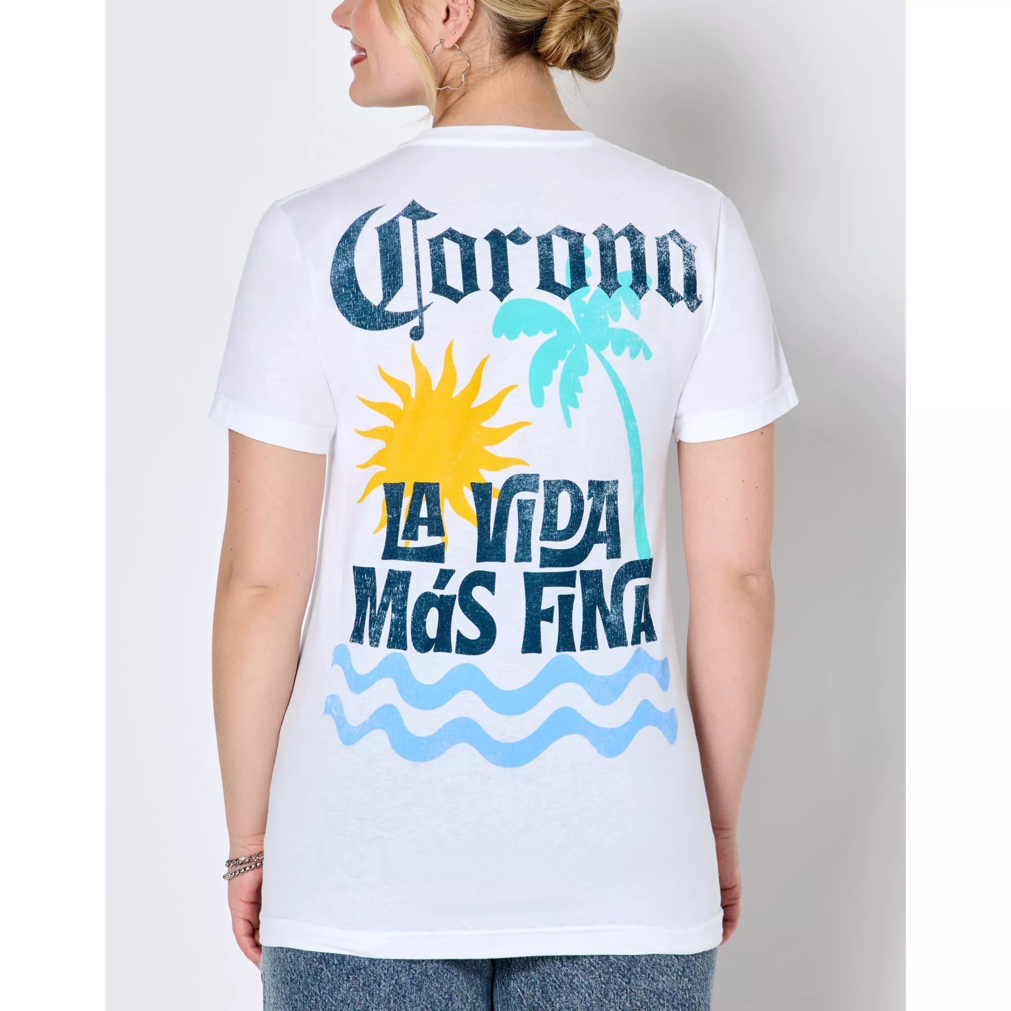 La Vida Mas Fina T Shirt - Corona at Spencer's