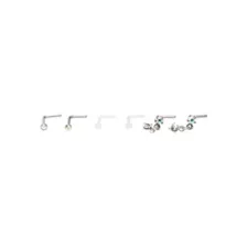 Multi-Pack Star Dangle L-Bend Nose Pins 6 Pack - 20 Gauge at Spencer's