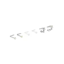 Multi-Pack Star Dangle L-Bend Nose Pins 6 Pack - 20 Gauge at Spencer's