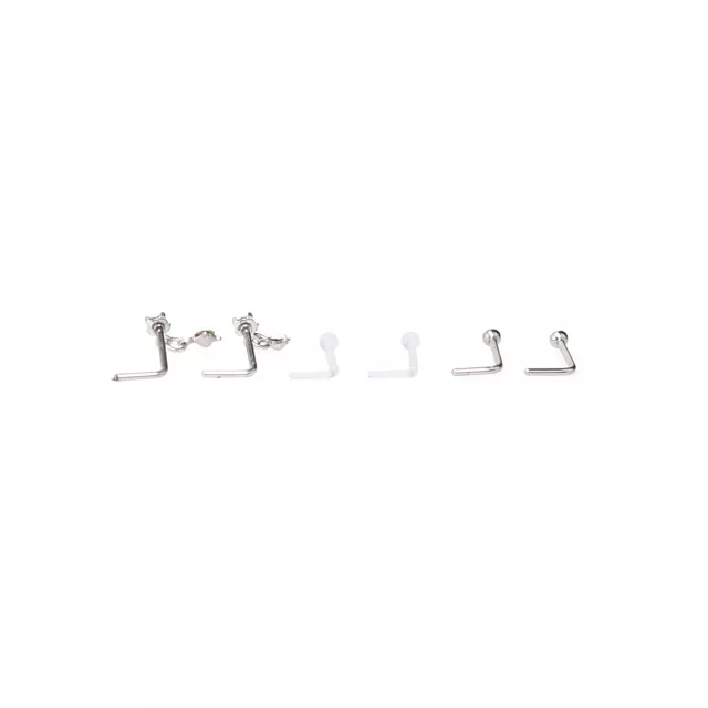 Multi-Pack Star Dangle L-Bend Nose Pins 6 Pack - 20 Gauge at Spencer's