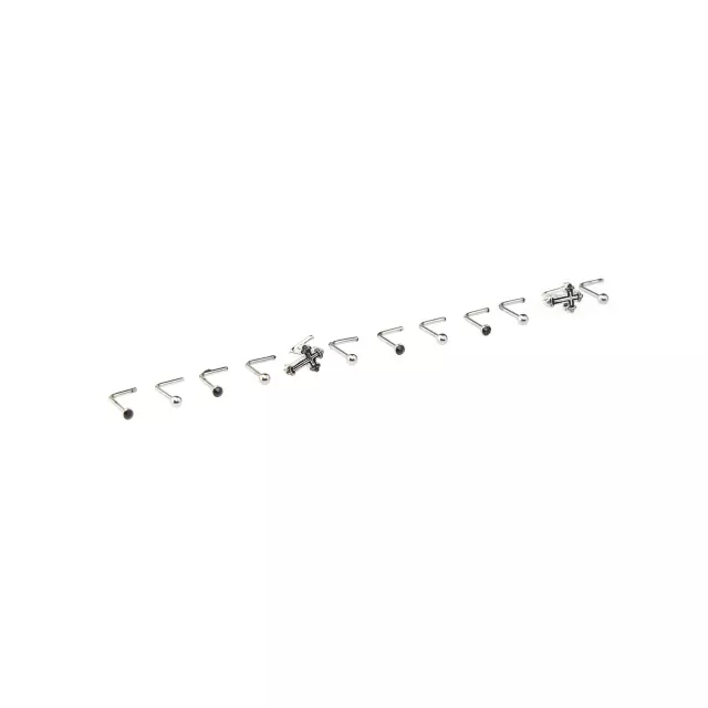Multi-Pack Cross L-Bend Nose Pins 12 Pack - 20 Gauge at Spencer's