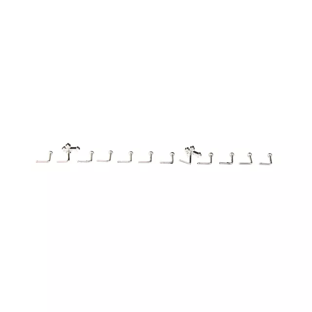 Multi-Pack Cross L-Bend Nose Pins 12 Pack - 20 Gauge at Spencer's