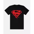 Superman Drip Logo T Shirt at Spencer's