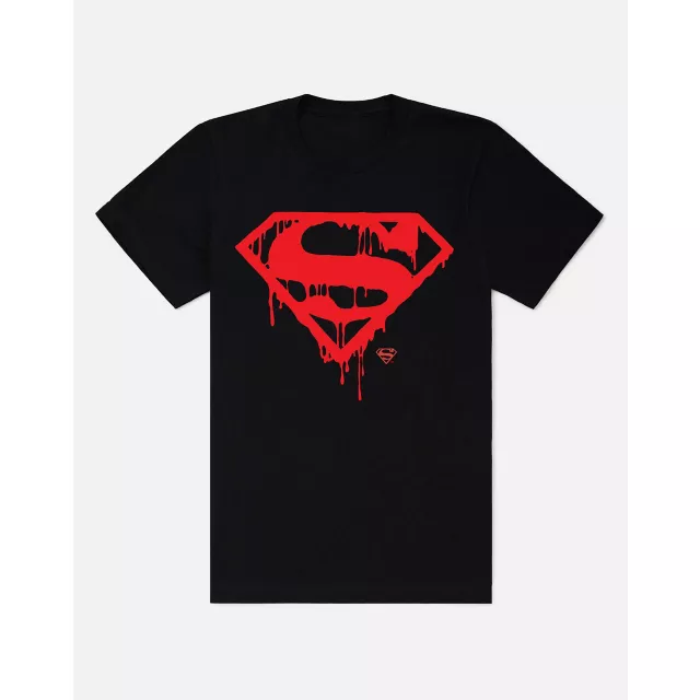 Superman Drip Logo T Shirt at Spencer's