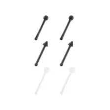 Multi-Pack Titanium and Acrylic Retainer Nose Pins 6 Pack - 20 Gauge at Spencer's