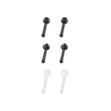 Multi-Pack Titanium and Acrylic Retainer Nose Pins 6 Pack - 20 Gauge at Spencer's
