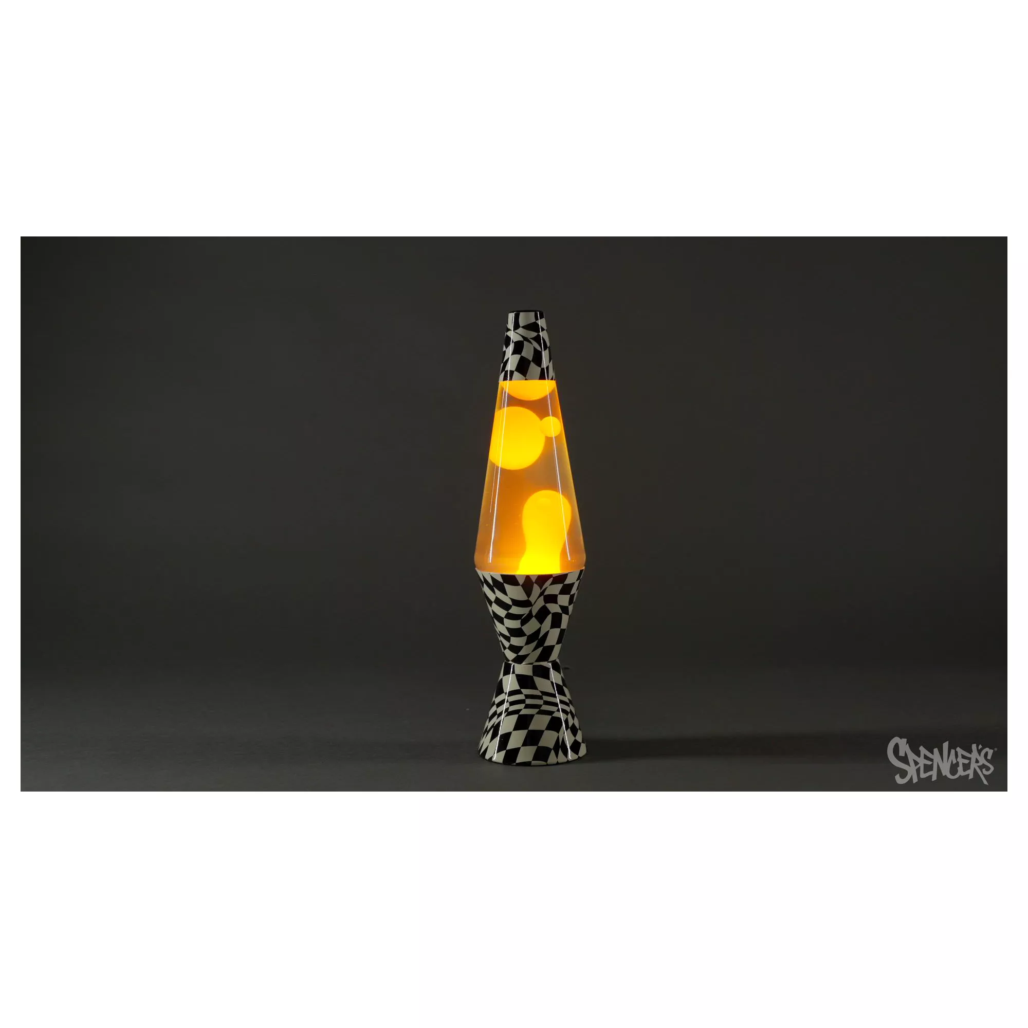 14.5 Inch Warped Checker Lava Lamp