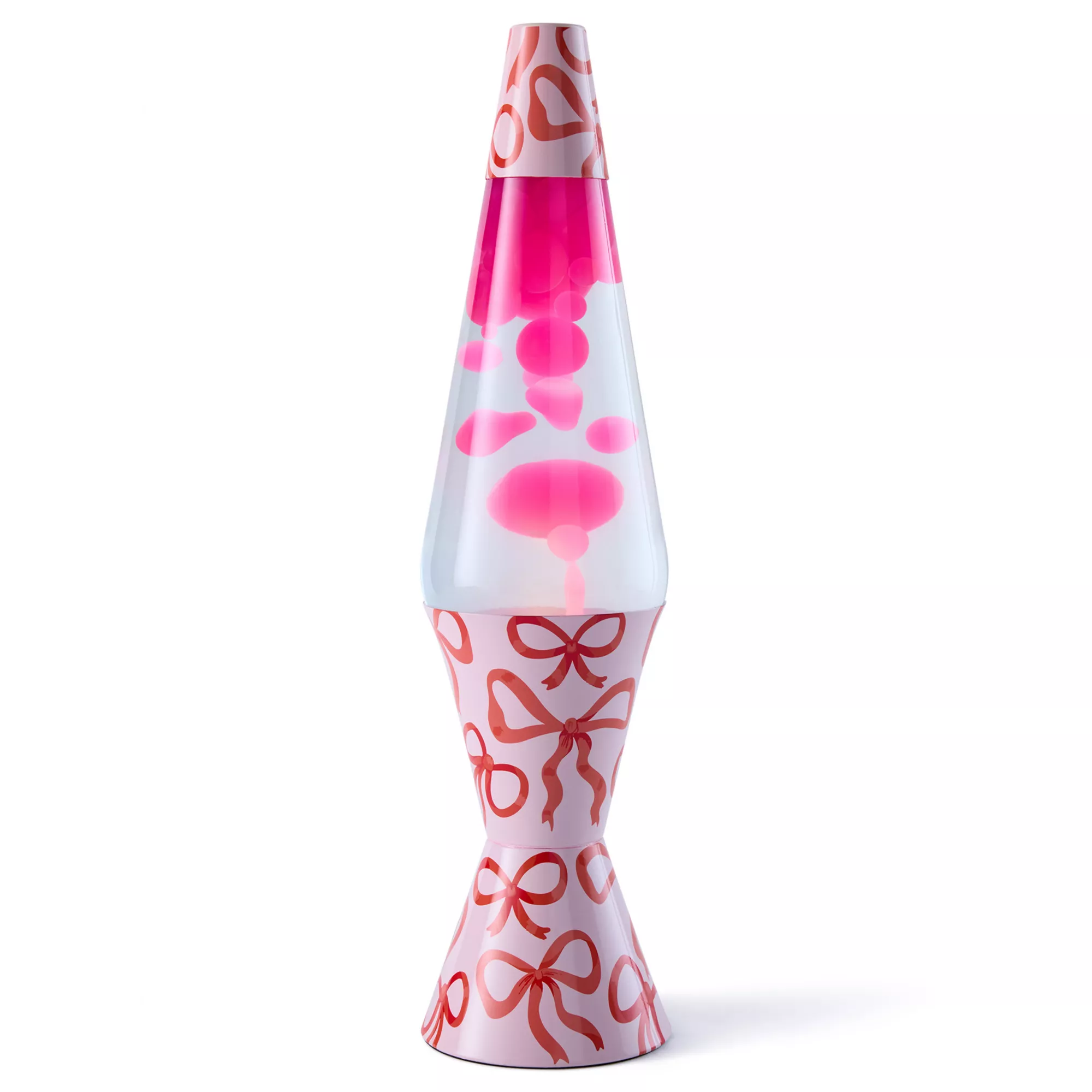 17 Inch Pink and Red Bow Lava Lamp
