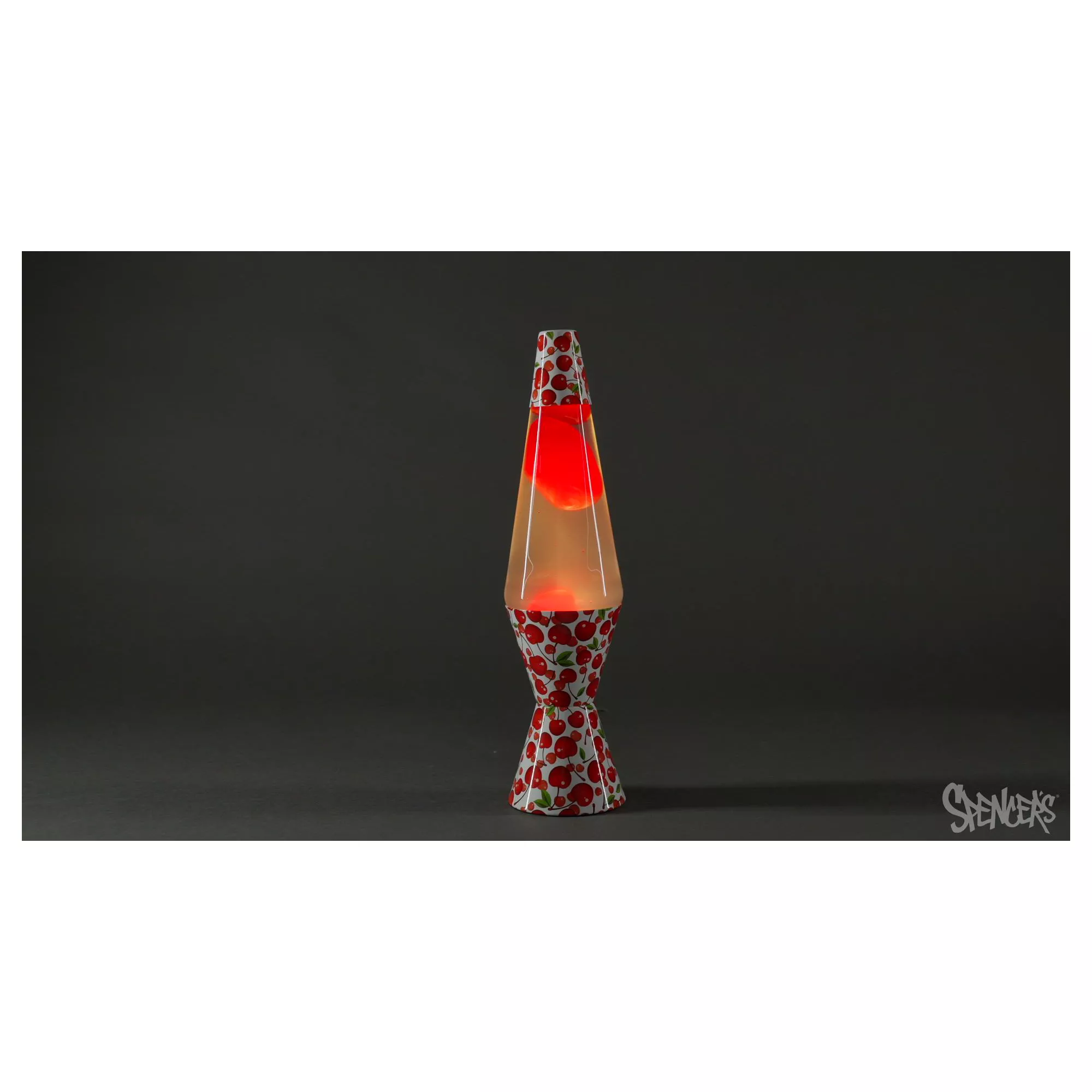14.5 Inch Cherry Print Lava Lamp